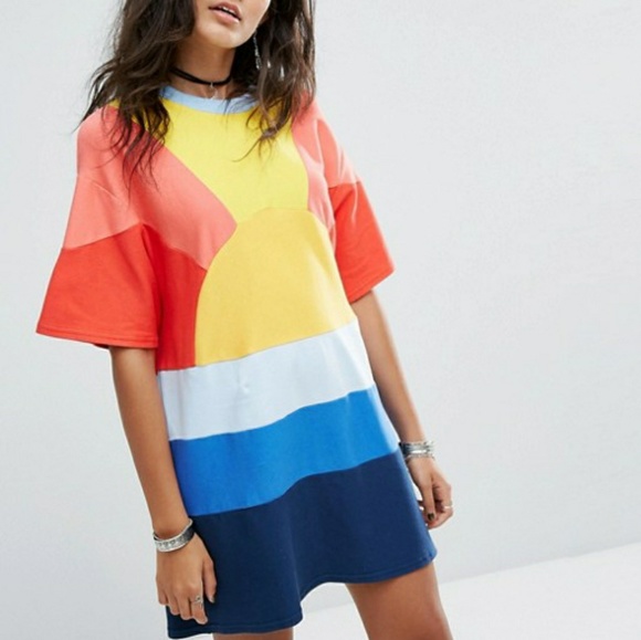 ASOS Dresses & Skirts - SOLD RAGYARD Festival Oversized Sunburst T-shirt